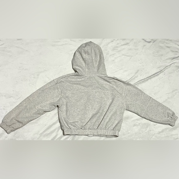 90 Degrees by Reflex Girls Cloud Plush Ludlow Jacket Gray Zip-Up Hoodie Large 12 - Picture 12 of 15